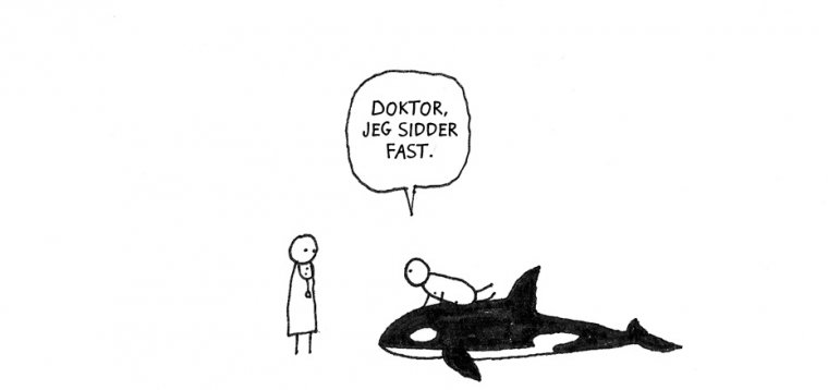 Sidder fast i spækhugger