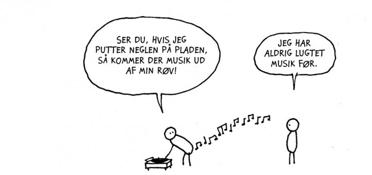 Der kommer musik ud!