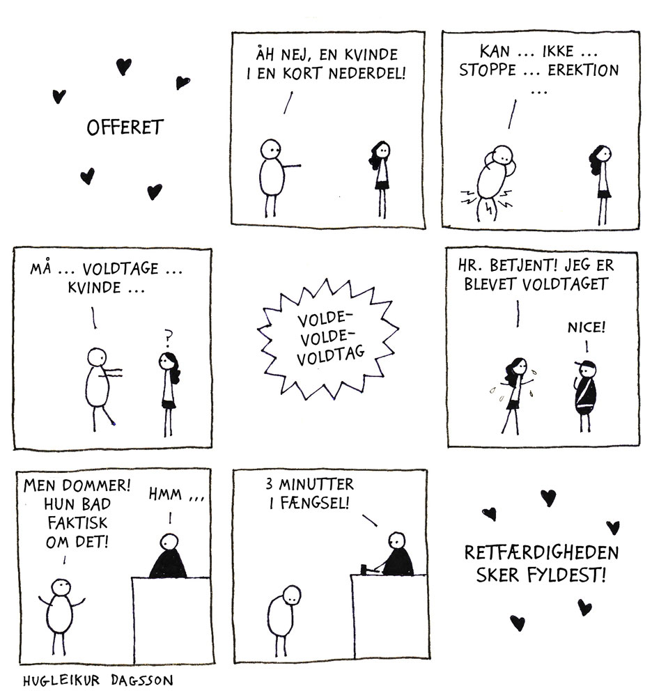 Hun bad selv om det!