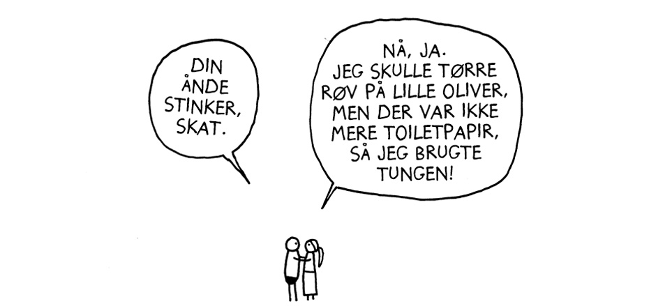 Ingen toiletpapir