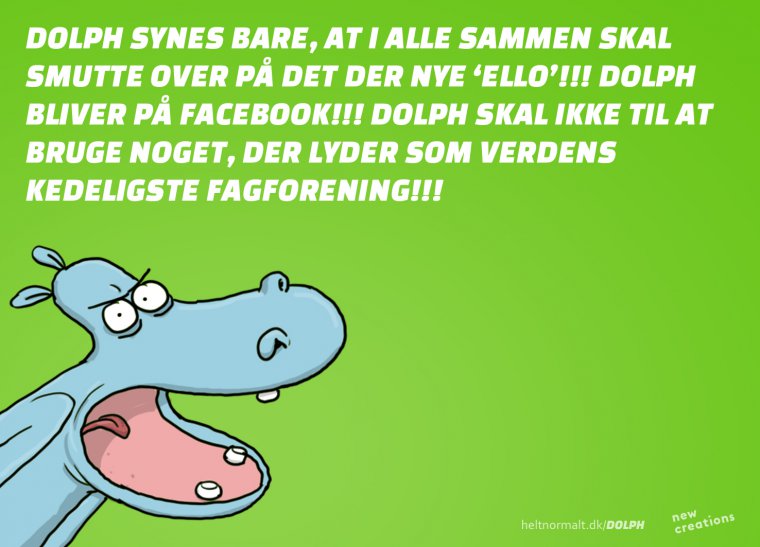 Dolph bliver på Facebook!!