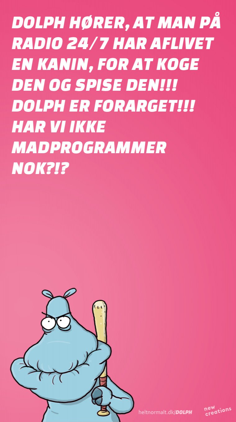 Ikke flere madprogrammer!!!