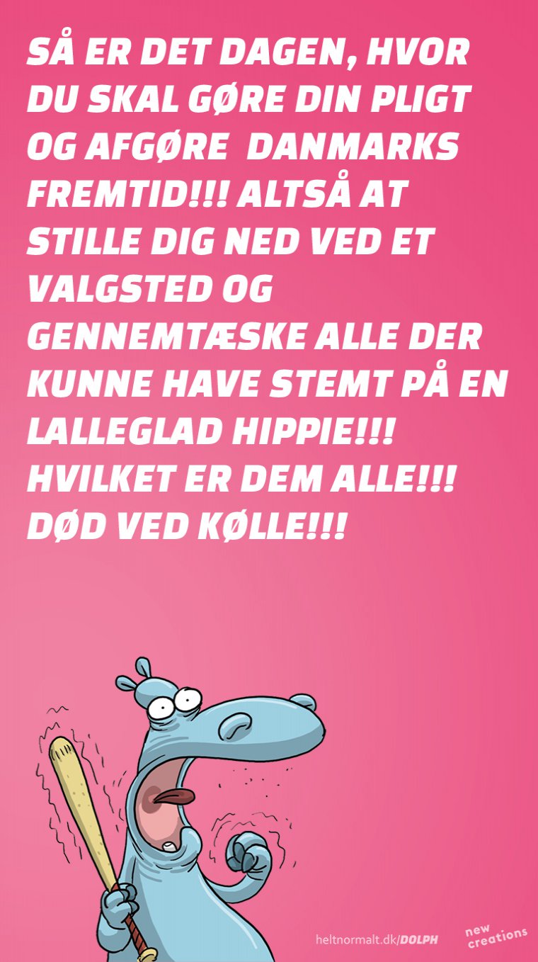 Frem med køllen, det er valgdag!