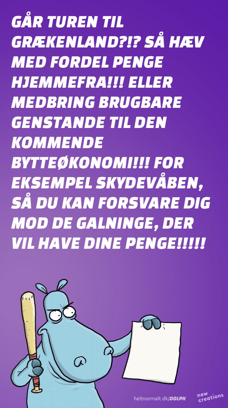 Tag dine egne penge med til Kreta!