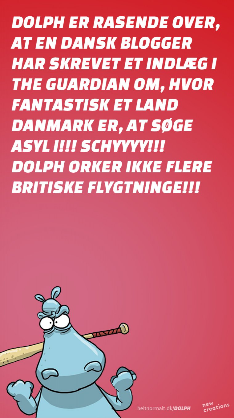 Ån nej, de britiske flygtninge kommer!!