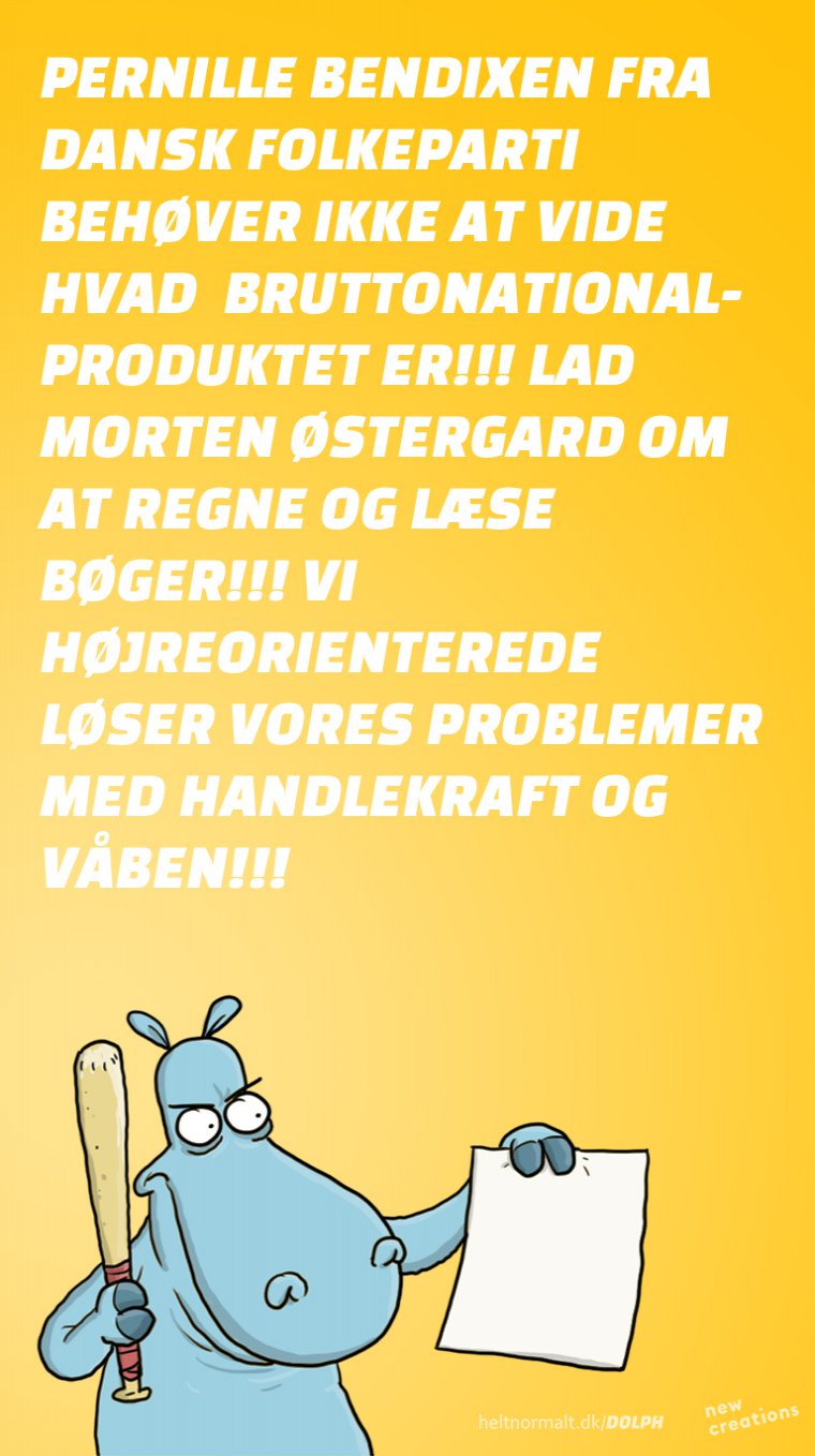Vi klarer os med våben!!!!