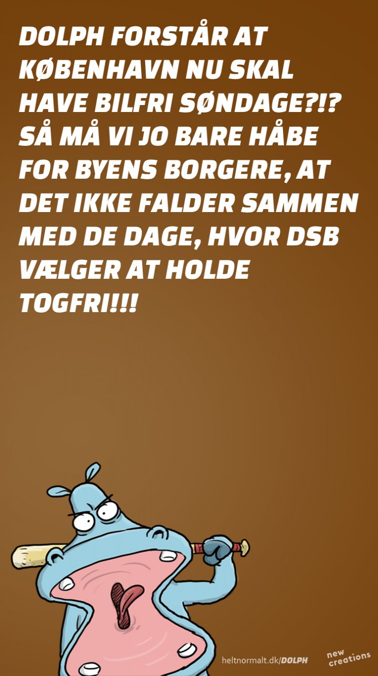 Bilfri søndag og DSB er en dårlig kombi!
