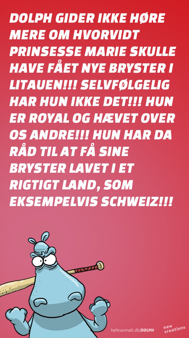 De royale har råd til bryster fra Schweiz!