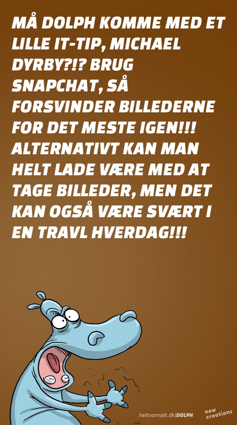 Dolph anbefaler Snapchat til de liderlige!