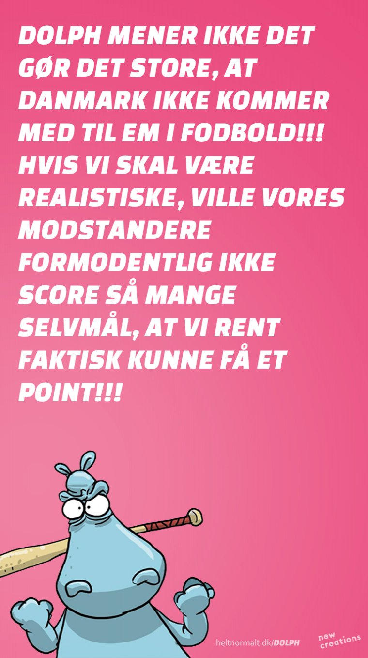 Vi vinder kun på modstandernes selvmål!!!!