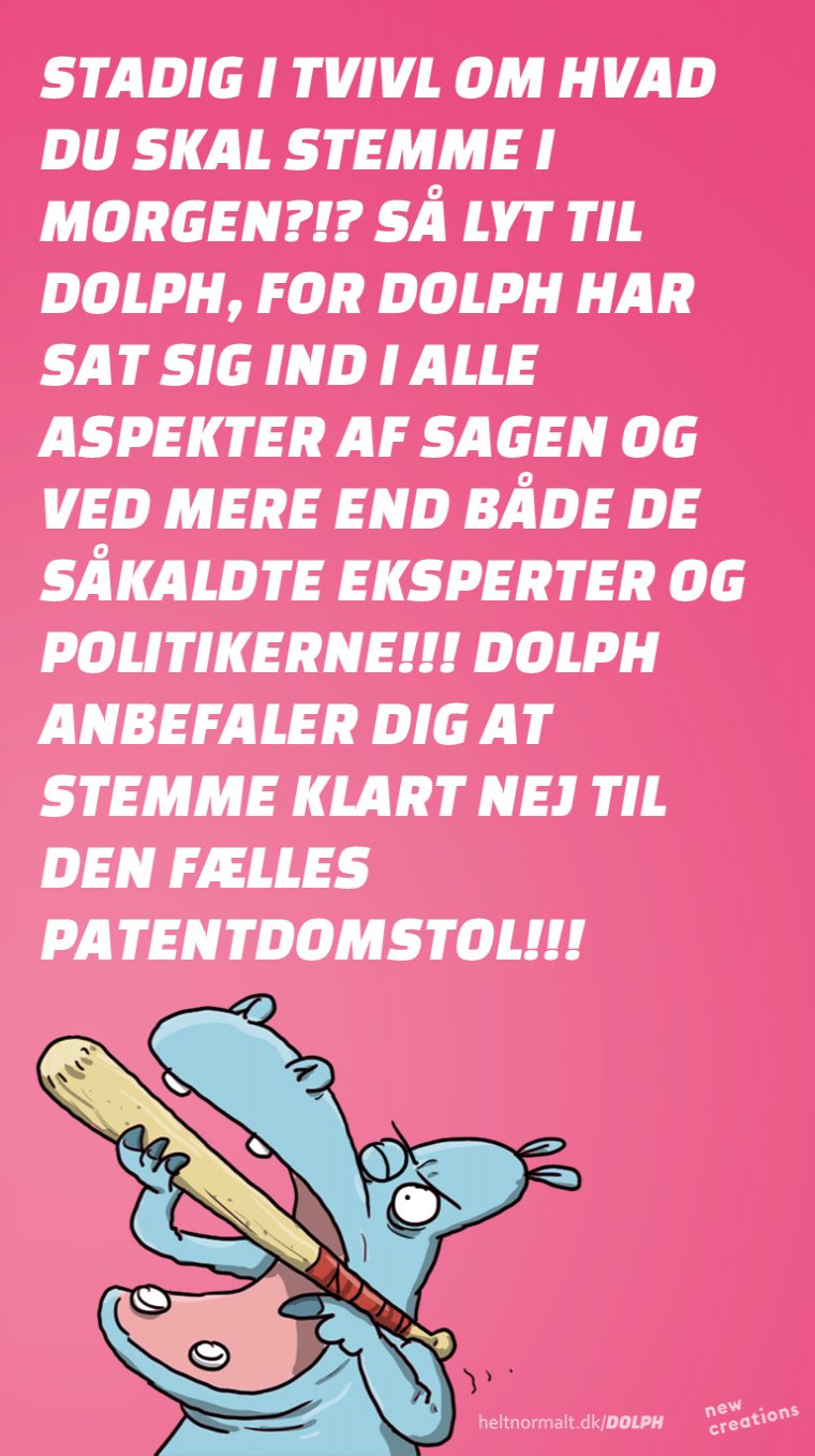 Stem NEJ til Patentdomstolen!! 