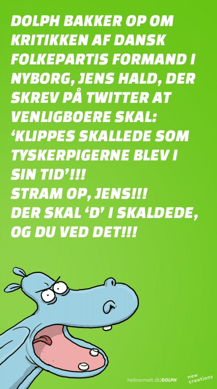 Stram op, Jens Hald!!!