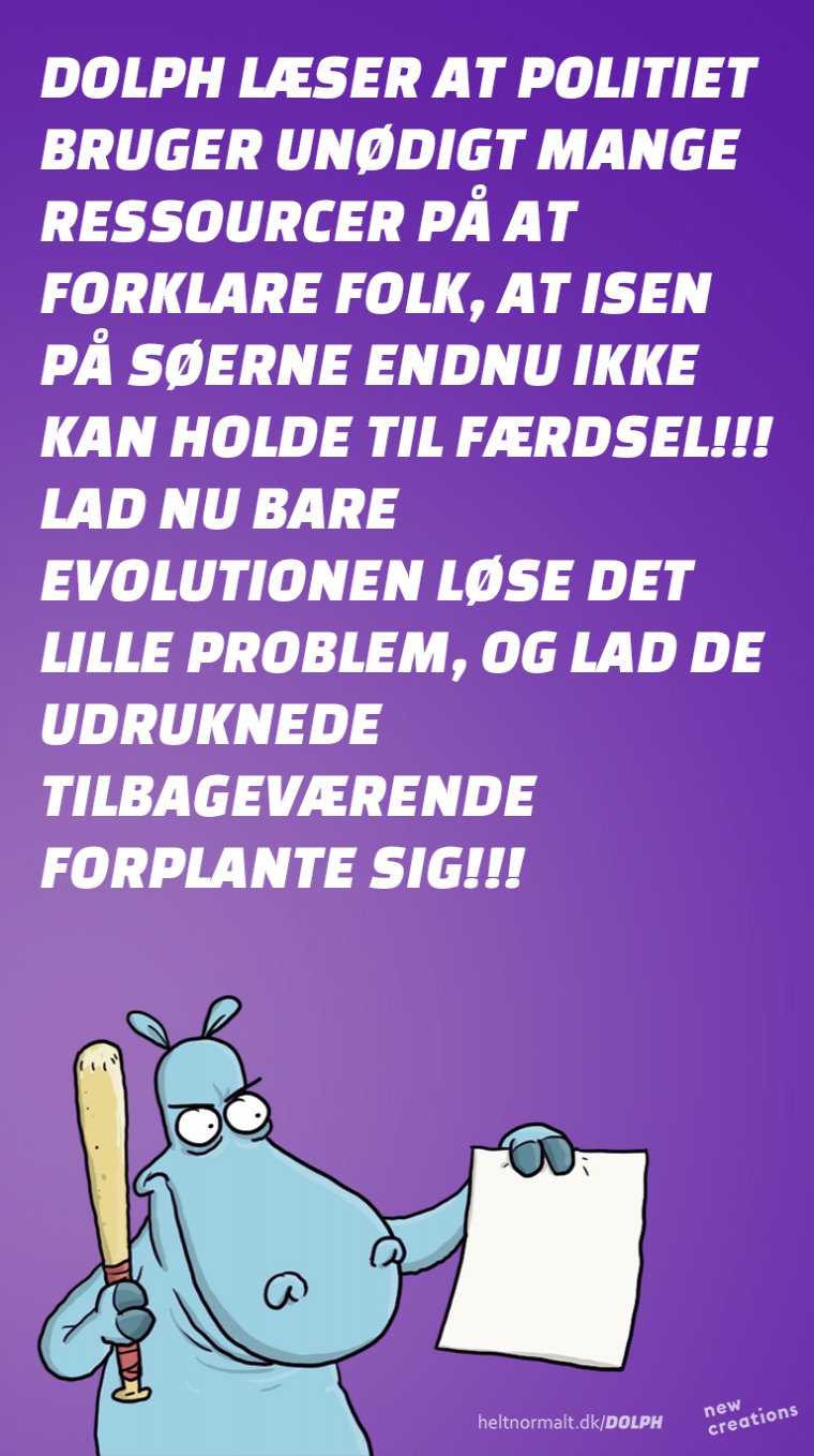 Lad nu evolutionen gøre sit arbejde!