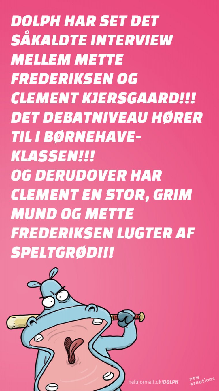 Det man siger, er man selv!!!
