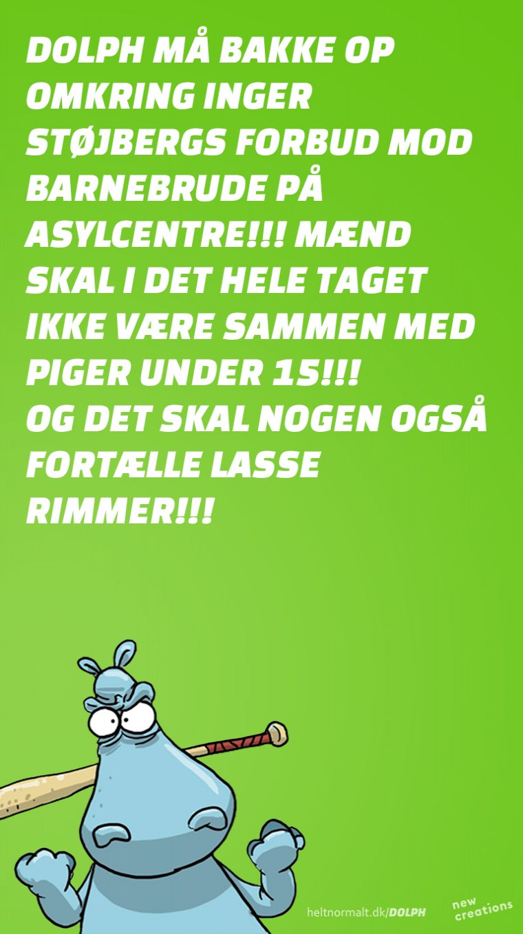Hvem siger det her til Lasse Rimmer!!!