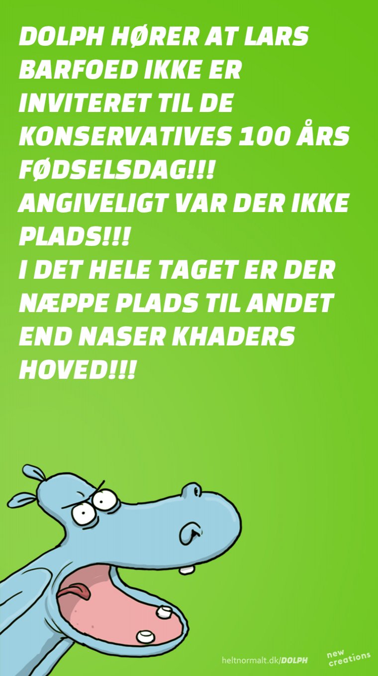 Du fylder, Naser Khader!!!