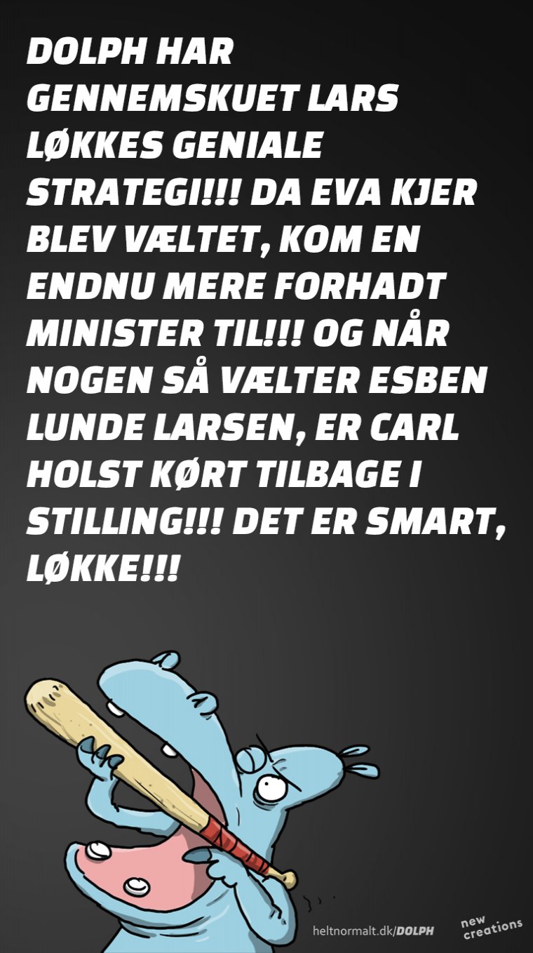 Du er et geni, Lars Løkke!!!