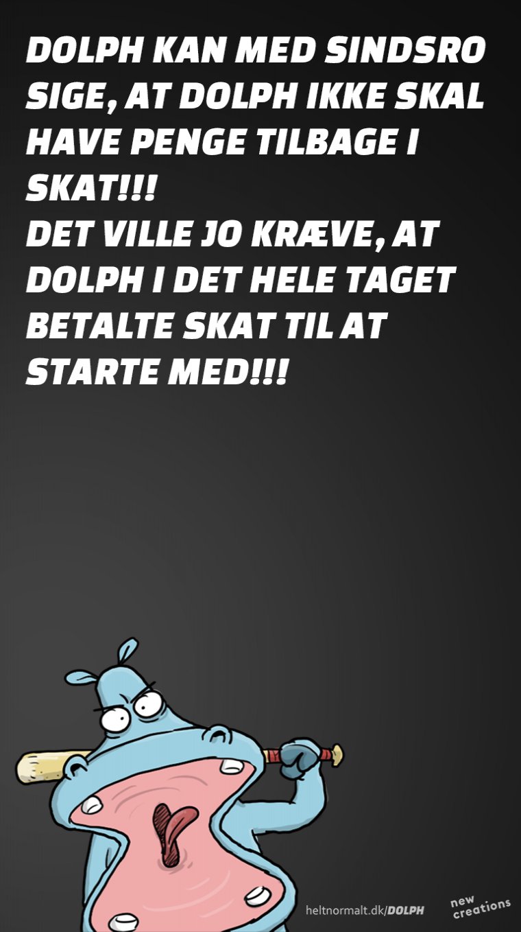 Dolph betaler ikke skat! FAKTUM!