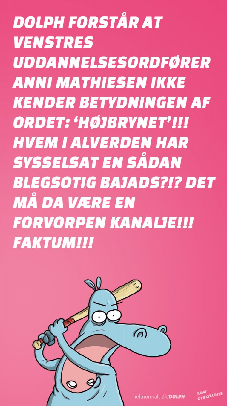 Hvem har valgt uddannelsesordføren?!?