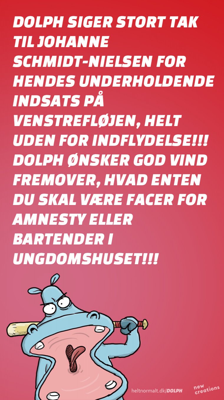Held og lykke, Johanne!!!!