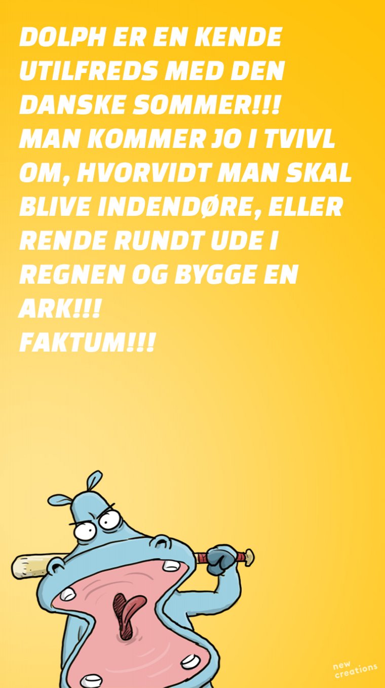 Sommeren bliver din undergang!!!!