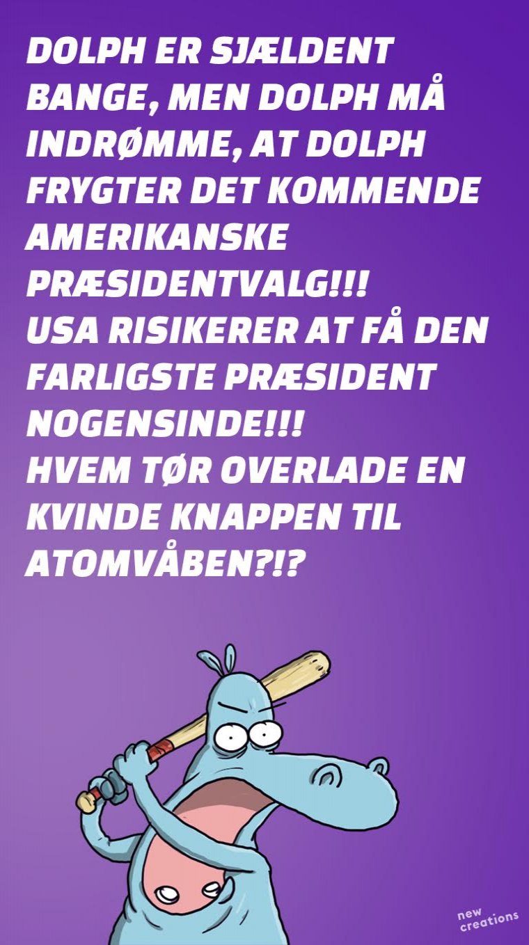 Dolph frygter det kommende præsidentvalg!