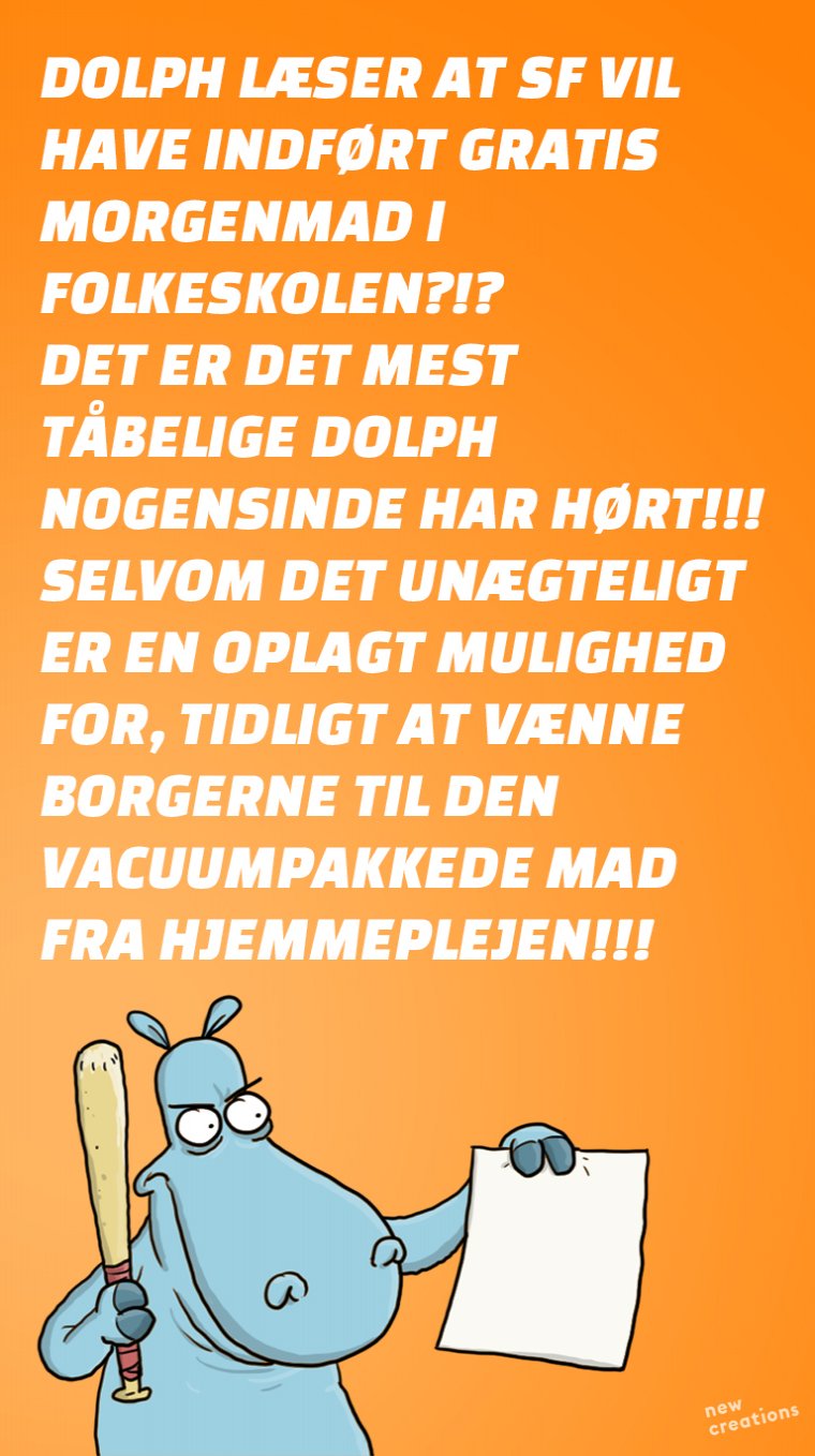 I kan godt vænne jer til det, røvhuller!!!