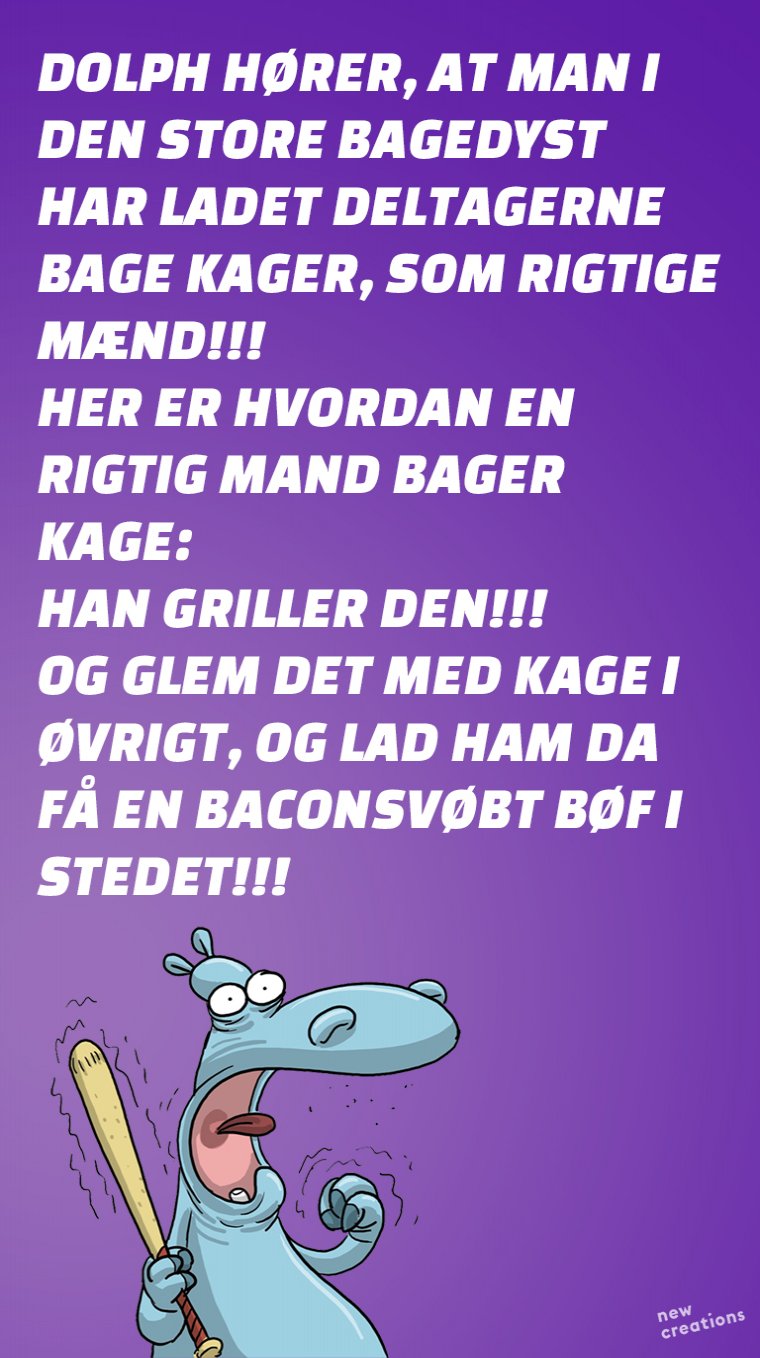 RIGTIGE MANDEKAGER BESTÅR AF KØD!