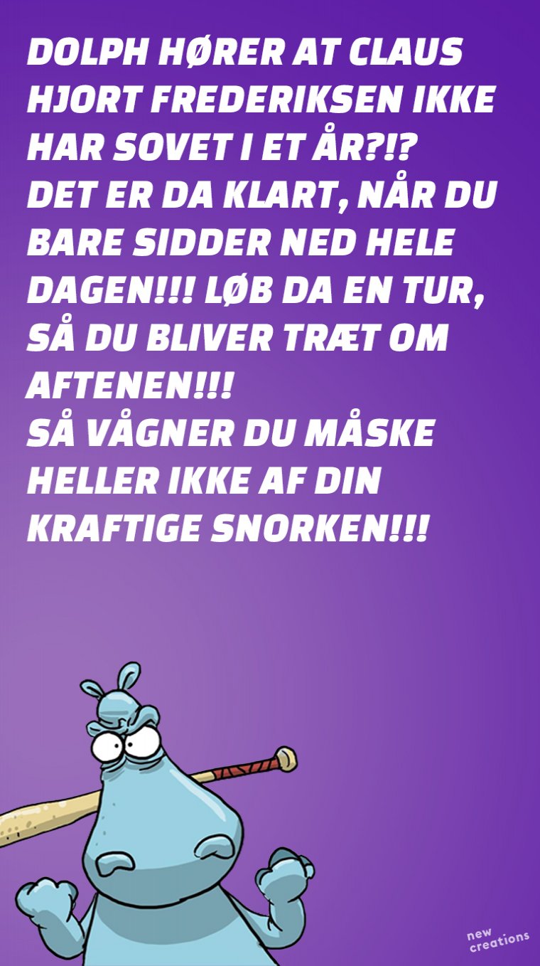 Op af stolen, Claus Hjort!!!