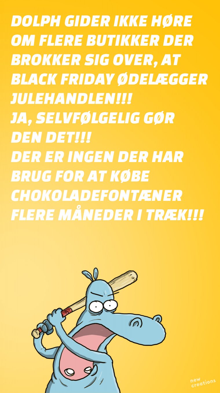 Du har ikke brug for flere chokoladefontæner!!!