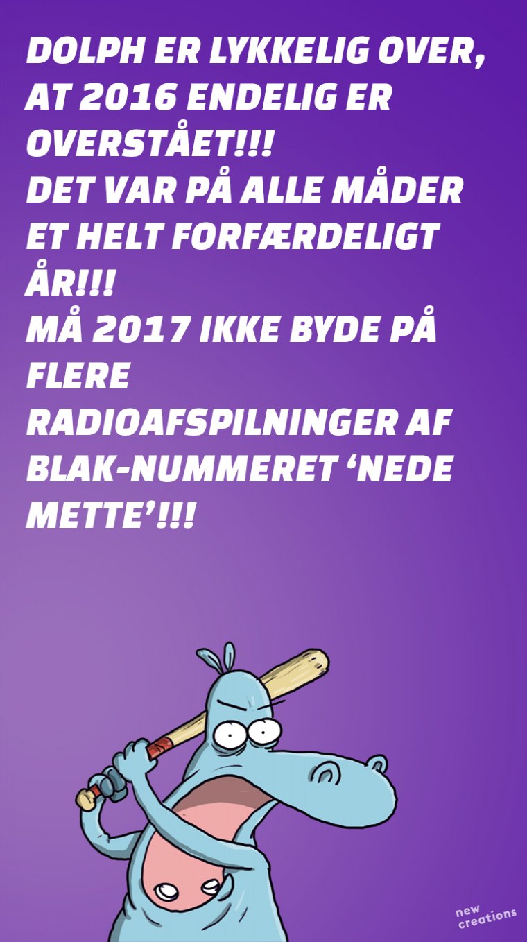 GODT NYTÅR, RØVHULLER!!!