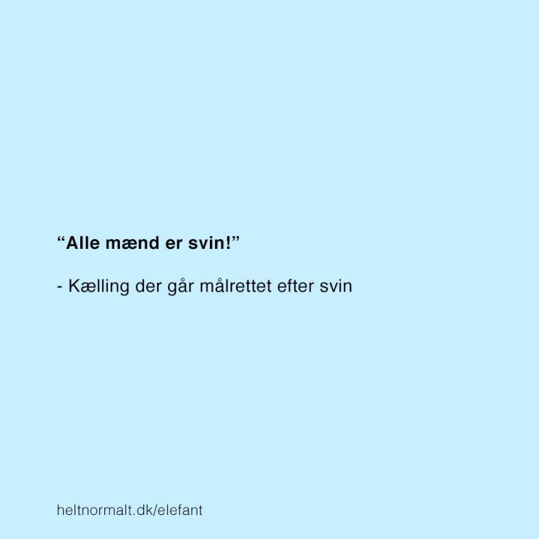 Alle mænd er svin