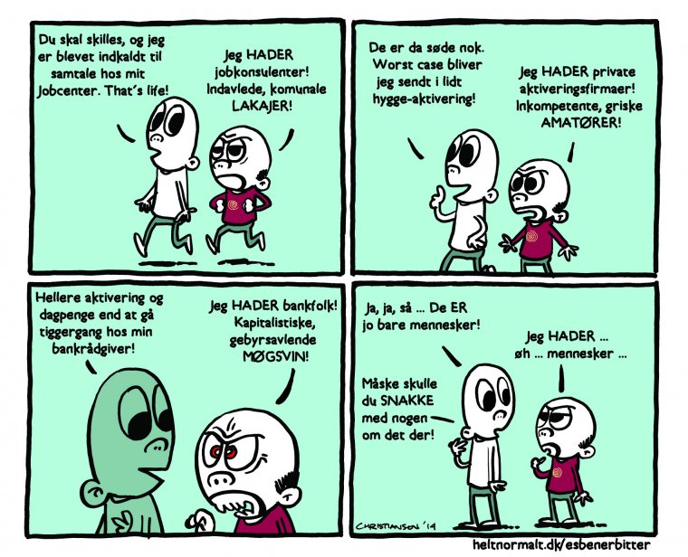 Men han ELSKER at brokke sig ...