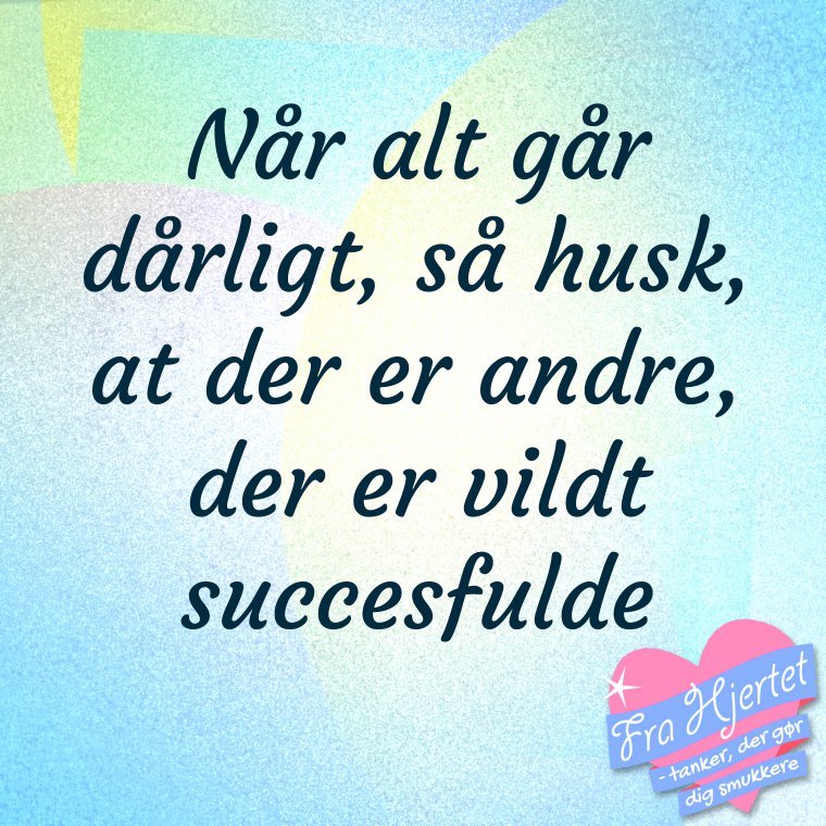 Når alt går dårligt ...