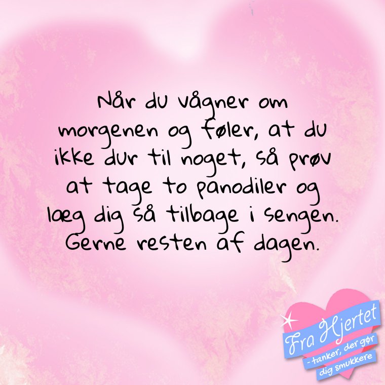 Når du vågner ...