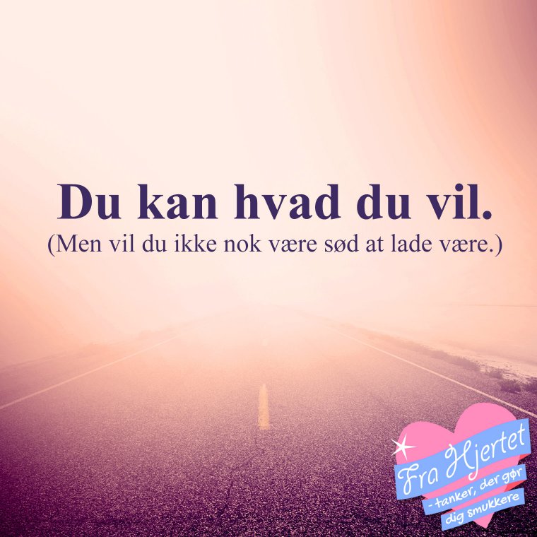 Du kan hvad du vil