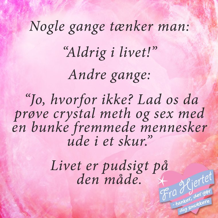 Nogle gange ...