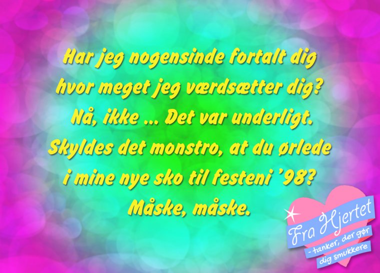 Fra Hjertet 24. Jul 2014