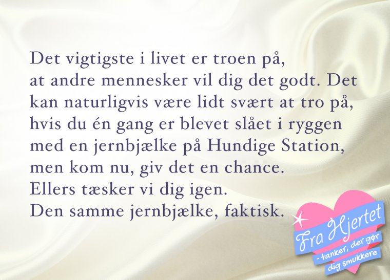 Fra Hjertet 29. Jul 2014