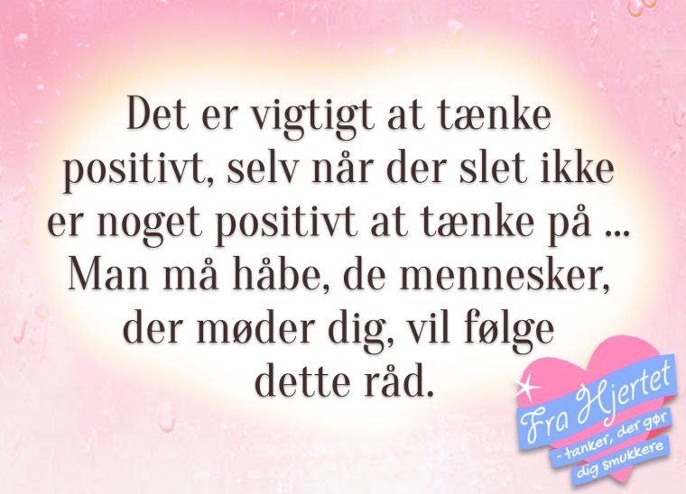 Tænk positivt