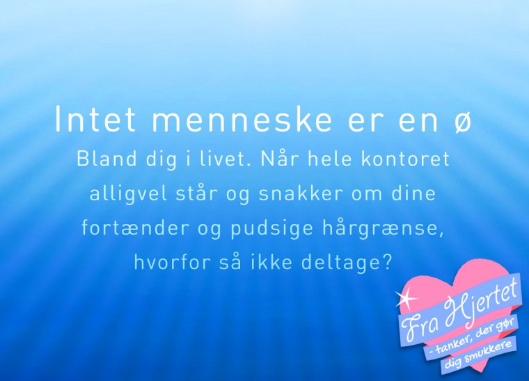 Intet menneske er en ø