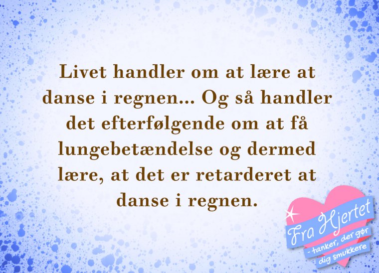 Danse i regnen