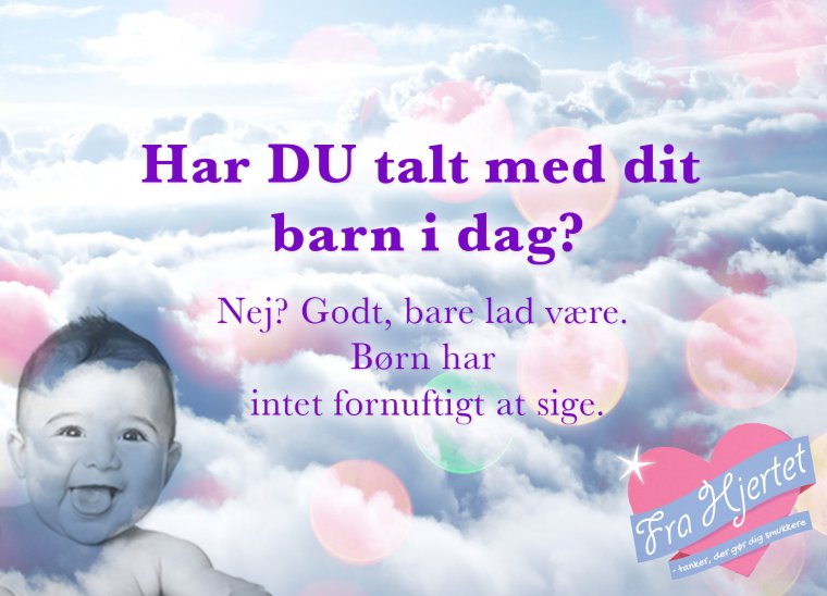 Har du talt med dit barn i dag?