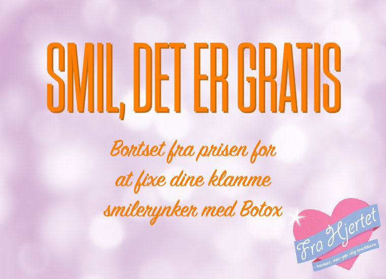 Smil, det er gratis