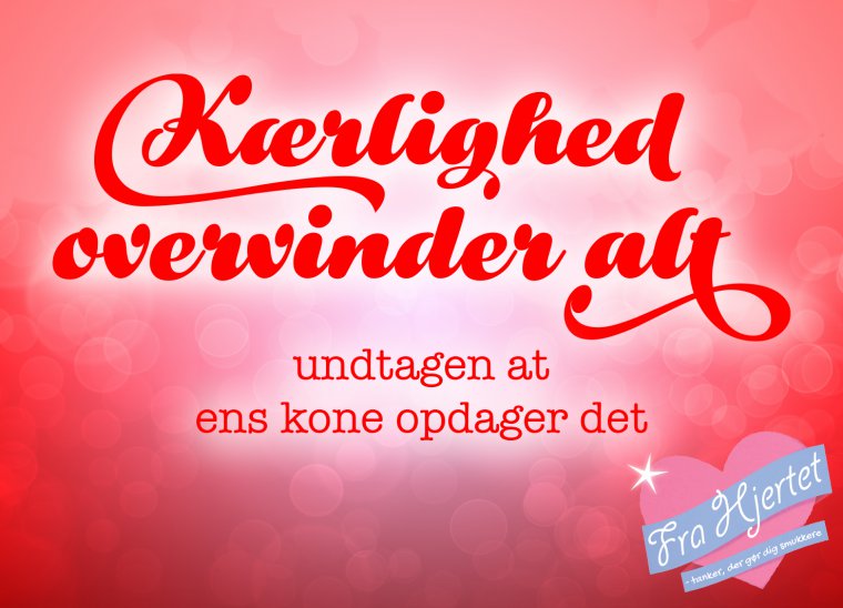 Kærligheden overvinder alt