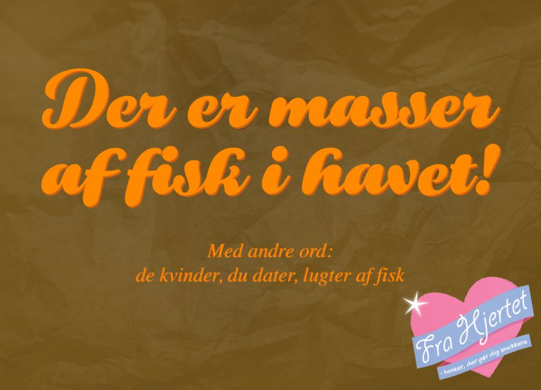 Der er masser af fisk i vandet ...