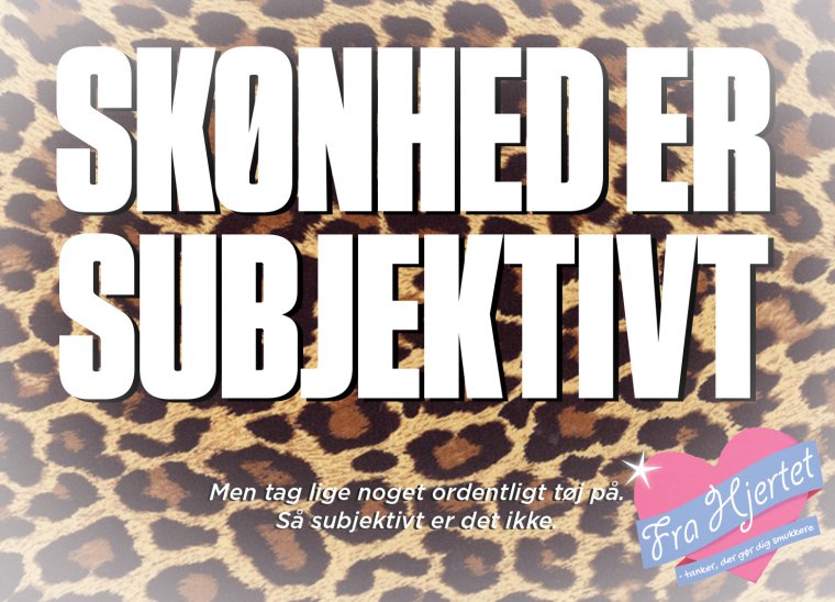 Skønhed er subjektivt