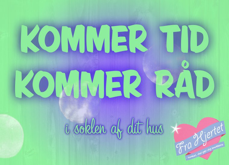 Kommer tid, kommer råd