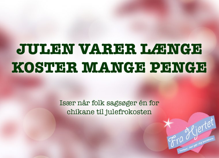 Julen varer længe.