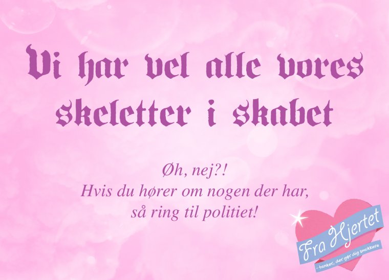 Skeletter i skabet